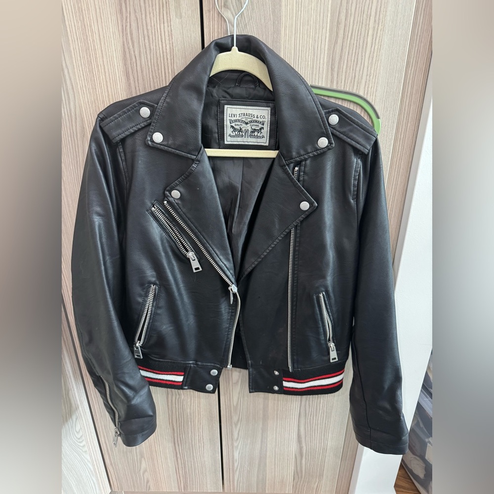 Levi Strauss women’s moto leather jacket